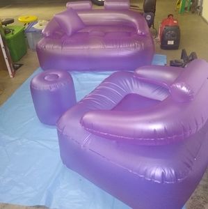 4 piece vintage inflatable living room set